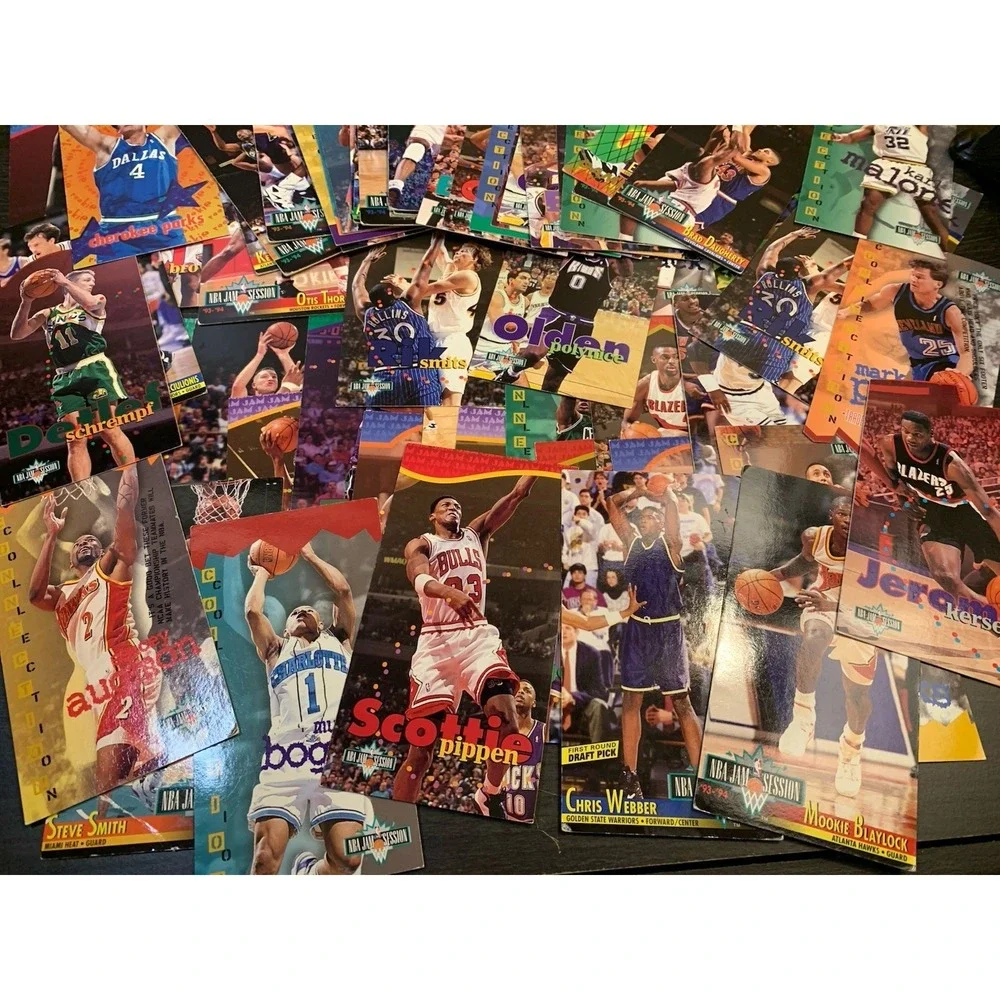 70 Card Vintage 90s NBA Jam Session Lot! Webber,  Pippen,  Mookie,‎ And More!